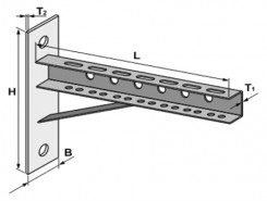 Konsole  400mm galv.ar speka pl.