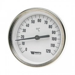 Termometrs d63mm T-50/+50 1/2''axsial.čaula-50mm(F+R801 OR) Watts