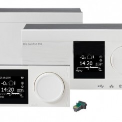 ECL 310 Comfort 310, 230 V, Universāla kontrole (3 cikli), ar LAN/MODBUS/M-BUS komunikāciju DANFOSS