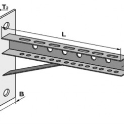 Konsole  400mm galv.ar speka pl.