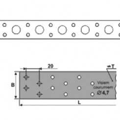 Montāžas lenta 20x0.75 (25m)