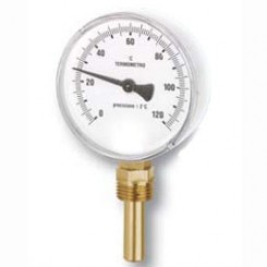 Termometrs d80mm T-0-120 1/2''radial.100mm(F+R802 OR) Watts