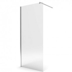 Dušas siena RUB-401 100x195 stikls 6mm, easy clean, hrom profils